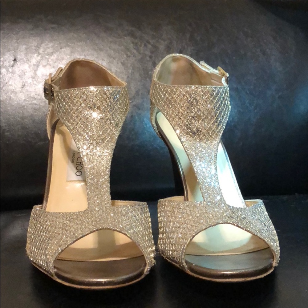 Jimmy Choo amazing size 11 golden shoes!
